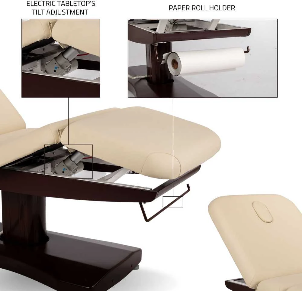 Habys Stacionarus masažo stalas Libra 4 HEAT, beige