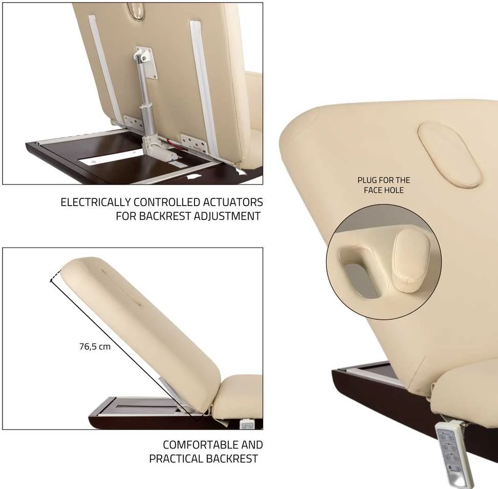 Habys Stacionarus masažo stalas Libra 4 HEAT, beige