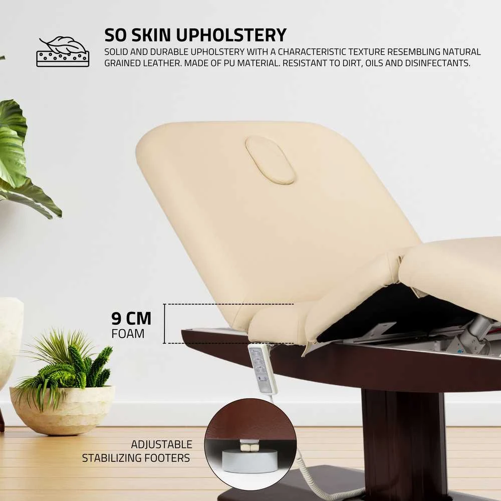 Habys Stacionarus masažo stalas Libra 4 HEAT, beige