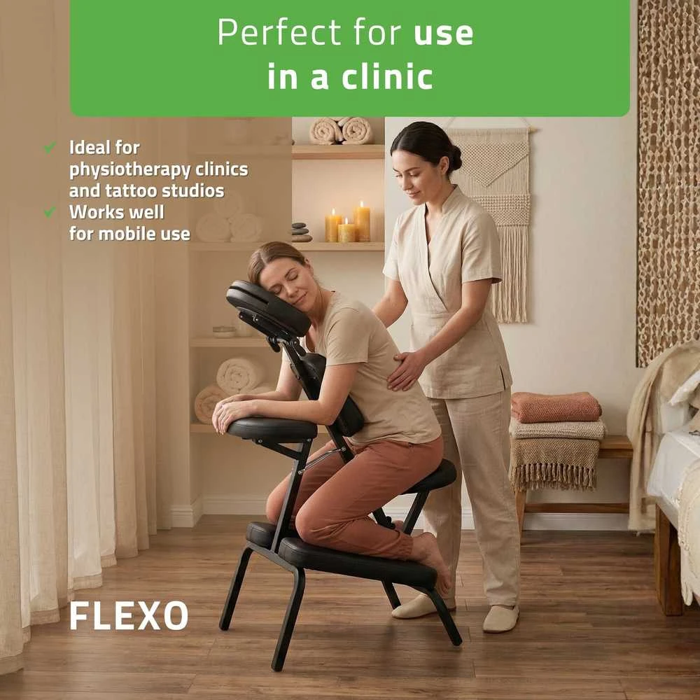 Habys Vertikalaus masažo kėdė Flexo Comfy Base juodas