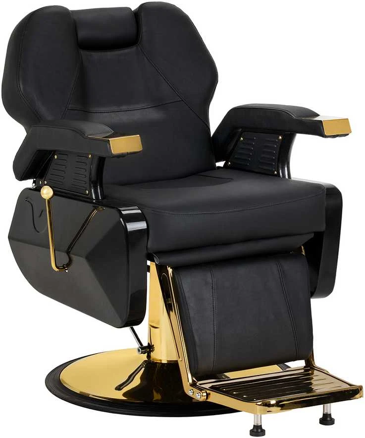 Activeshop Hair System New York kirpėjo kėdė aukso juoda