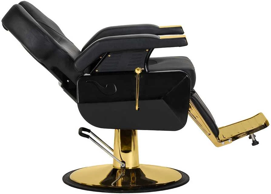 Activeshop Hair System New York kirpėjo kėdė aukso juoda