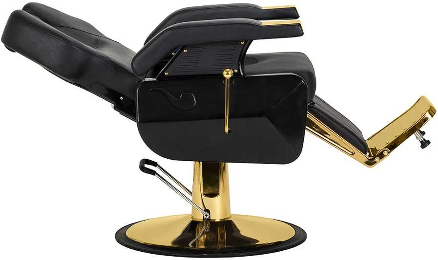 Activeshop Hair System New York kirpėjo kėdė aukso juoda