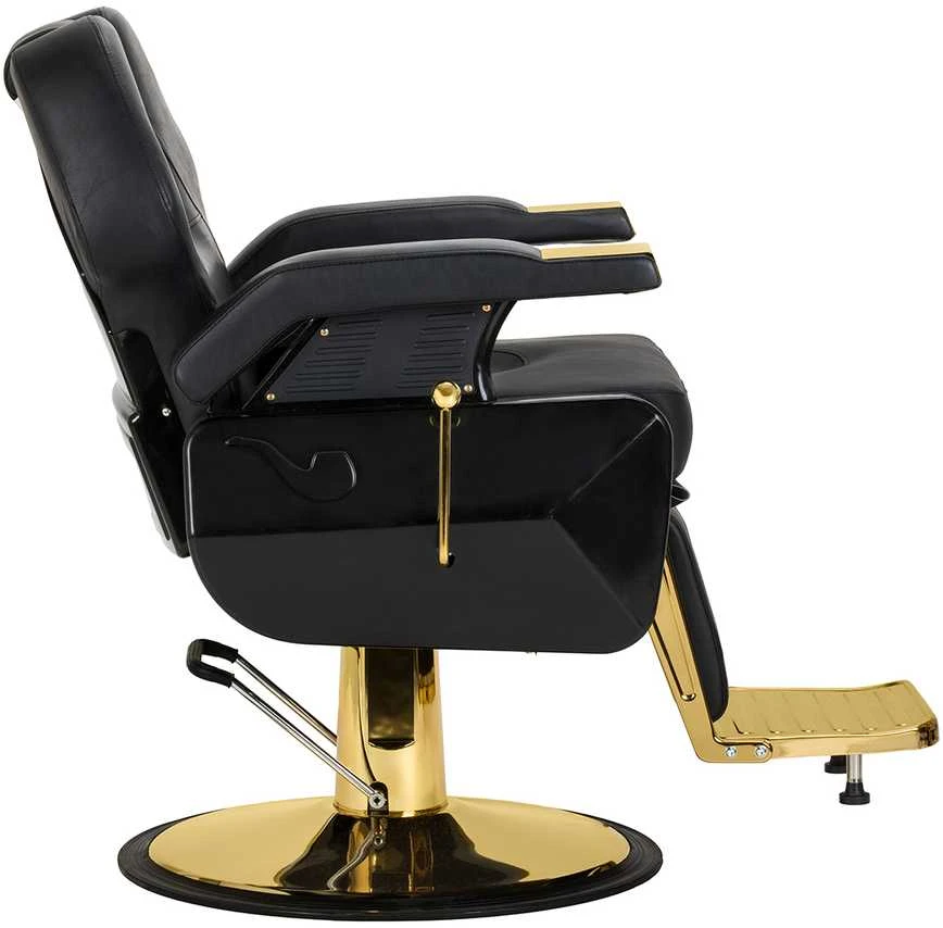 Activeshop Hair System New York kirpėjo kėdė aukso juoda