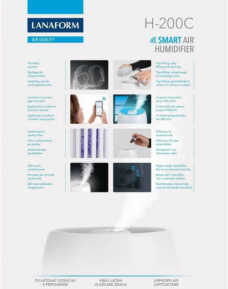 Išmanusis oro drėkintuvas Lanaform Smart H-200C