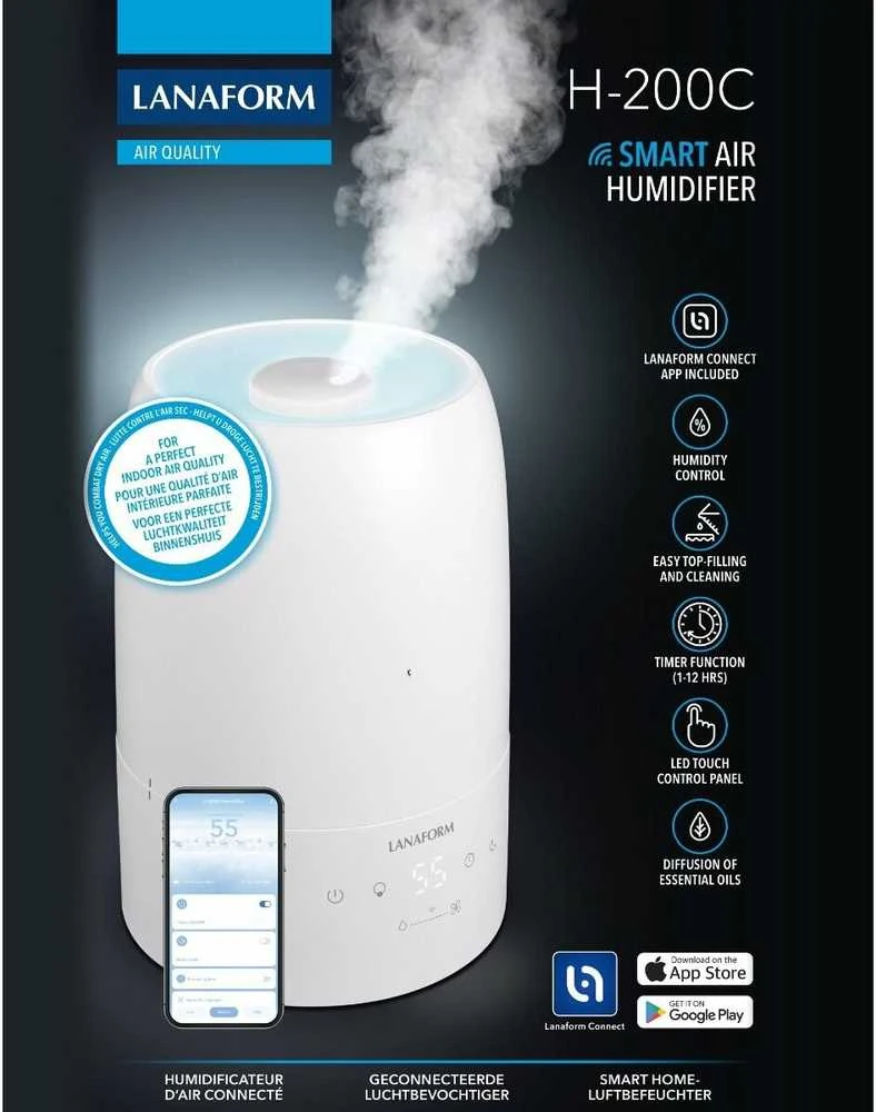 Išmanusis oro drėkintuvas Lanaform Smart H-200C