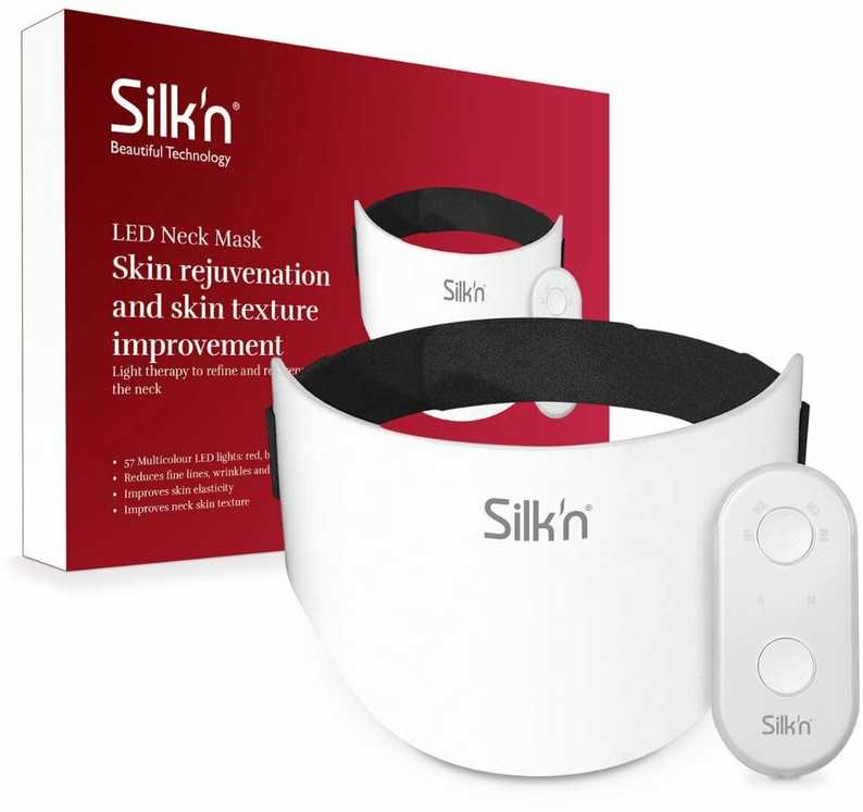 Kaklo odą atjauninanti LED kaukė Silk’n Neck Mask