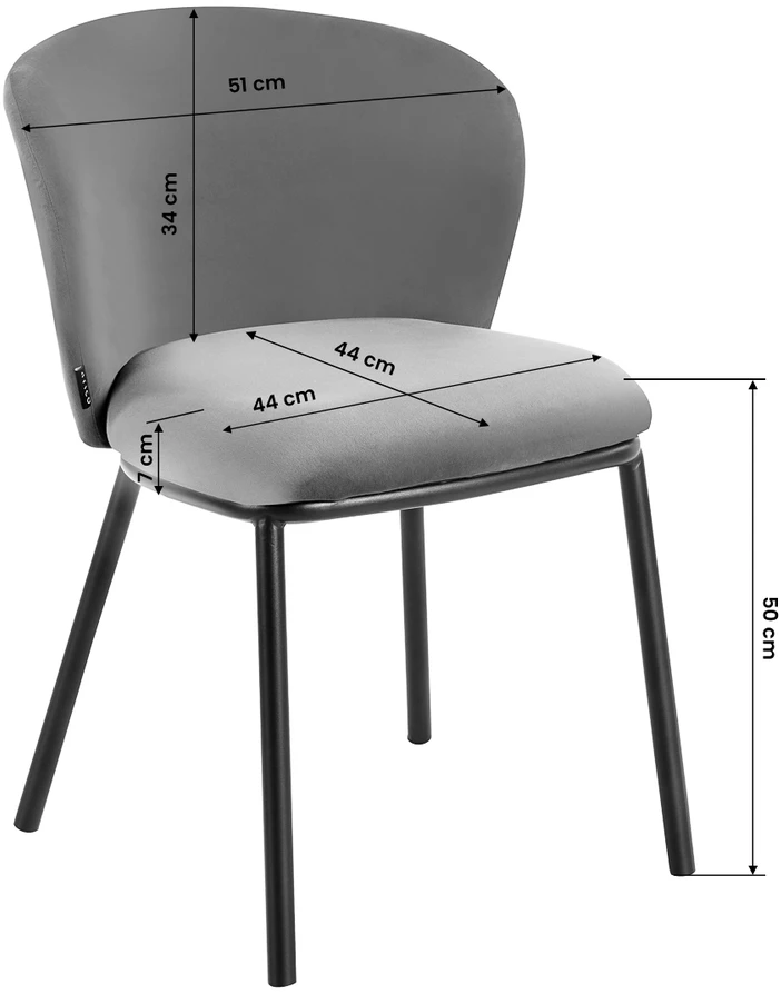 Activeshop Kėdė 4Rico Linea pilka