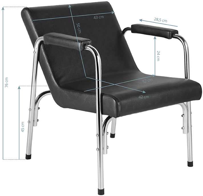 Activeshop Kėdė kirpyklos plautuvei Gabbiano GB1004A Juodas