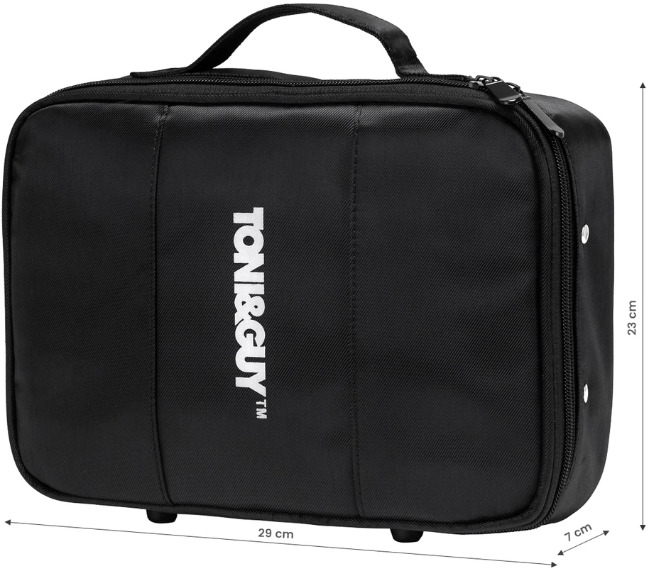 Activeshop Juodas kirpėjų lagaminas iš medžiagos