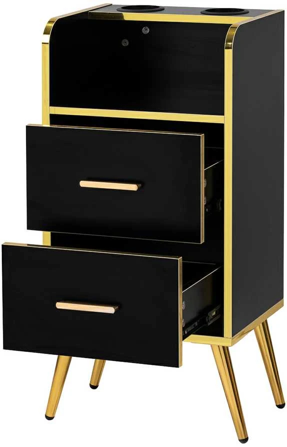 Activeshop Kirpėjo reikmenų spintelė Gabbiano Trix Gold Juodas