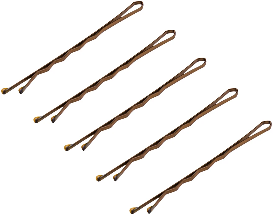 Activeshop Kirpėjo plaukų smeigtukai 120 vnt.,6 cm aukso spalvos