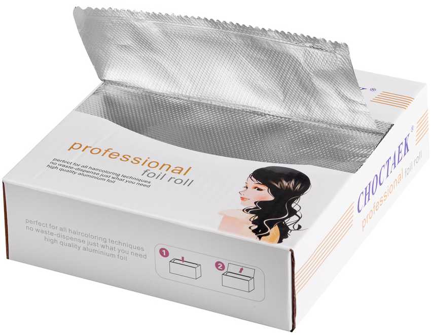 Activeshop Kirpyklinė aliuminio gofruota folija lakštais 12,7x27,3 cm 200 vnt.