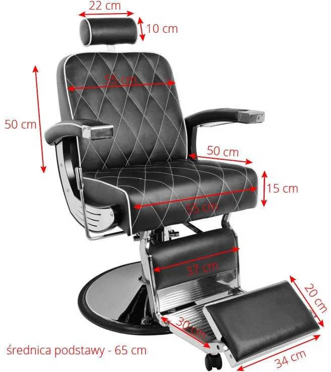 Activeshop Profesionali barberio kėdė Gabbiano Imperial, ruda