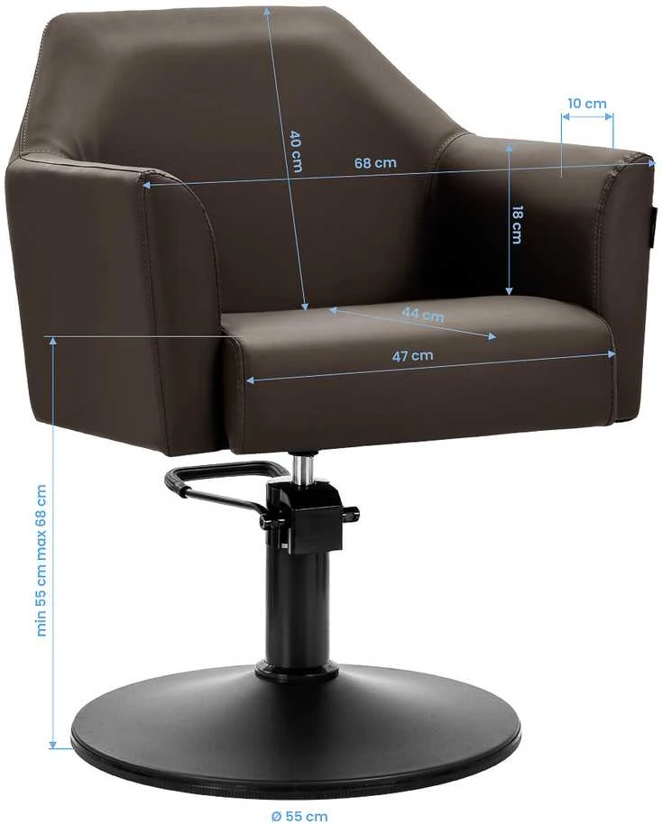 Activeshop Kirpyklos kėdė Gabbiano Davos Brown