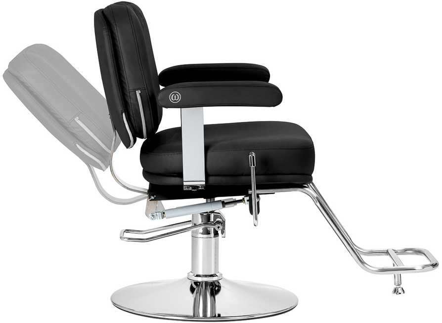 Activeshop Kirpyklos kėdė Omega Astra Plus, juoda