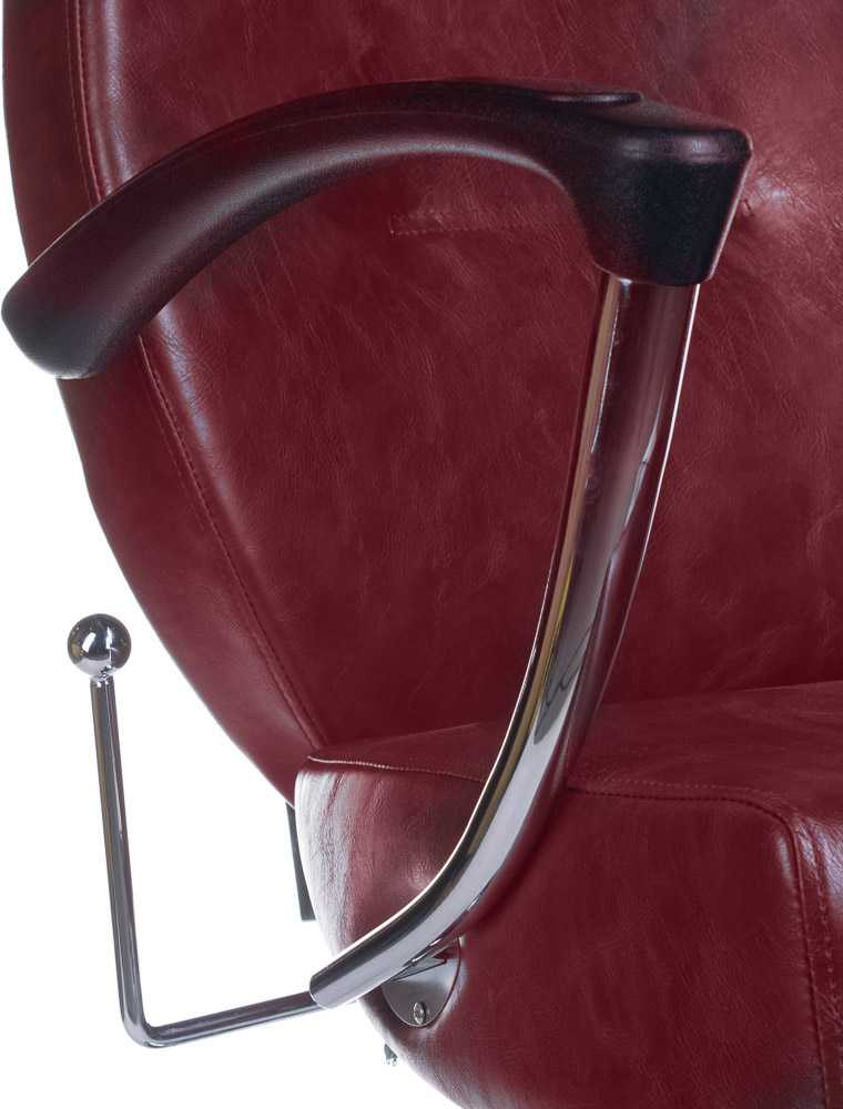 Kirpyklos kėdė PROFESSIONAL BARBER CHAIR HEKTOR BRUSSEL CHERRY