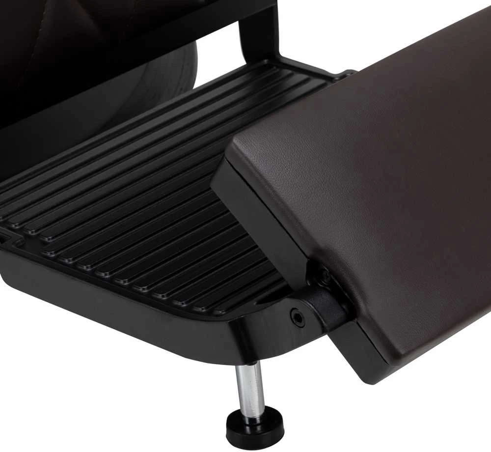 Activeshop Kirpyklos barberio kėdė Hair System BM88066B ruda su juodu pagrindu