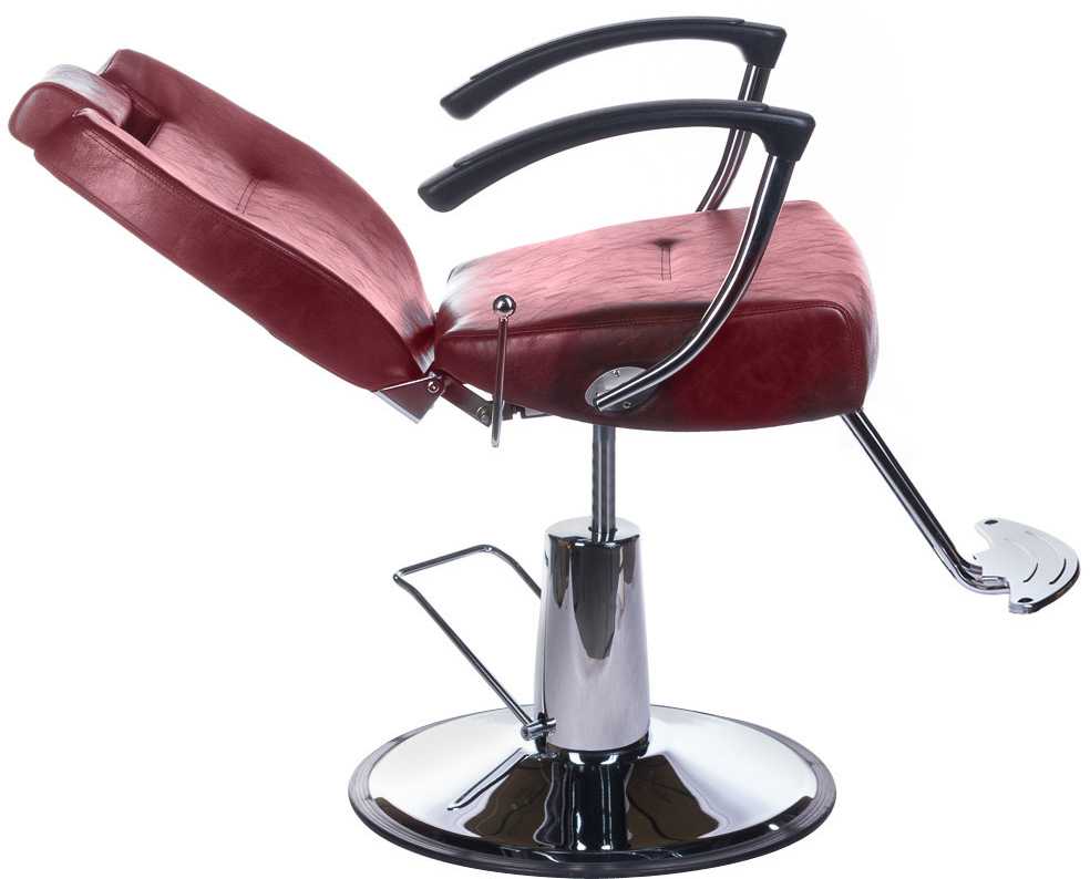 Kirpyklos kėdė PROFESSIONAL BARBER CHAIR HEKTOR BRUSSEL CHERRY