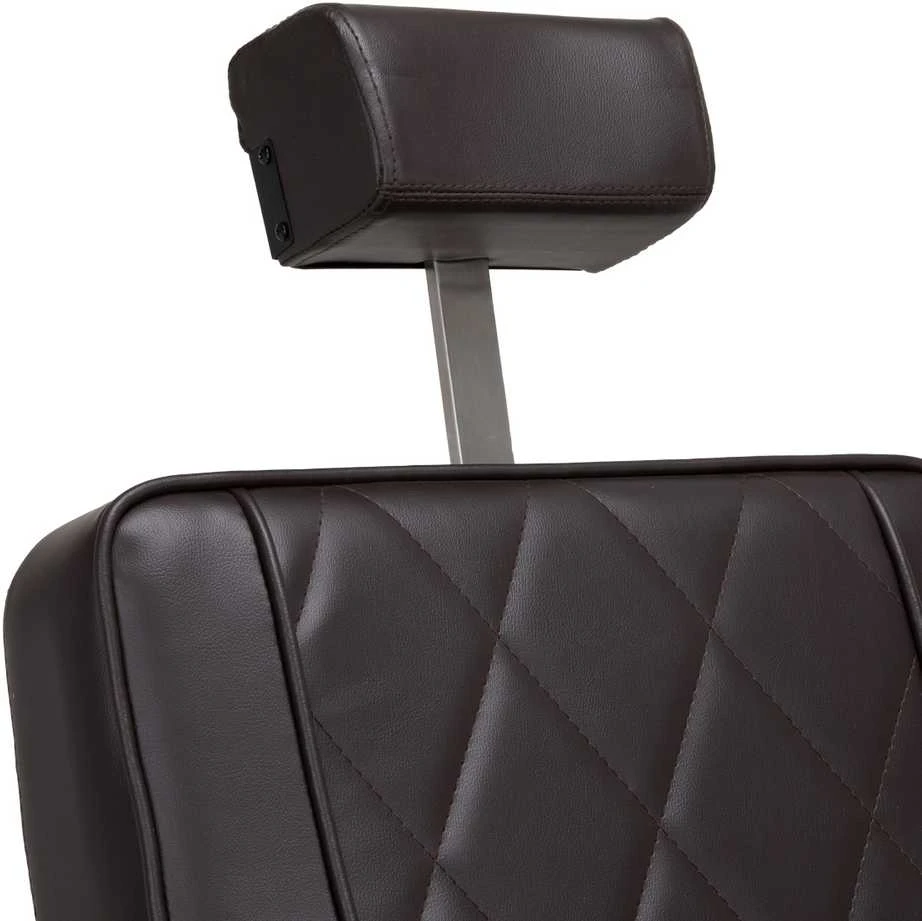 Activeshop Kirpyklos barberio kėdė Hair System BM88066B ruda su juodu pagrindu