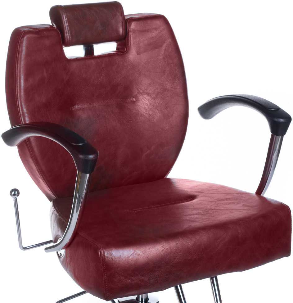 Kirpyklos kėdė PROFESSIONAL BARBER CHAIR HEKTOR BRUSSEL CHERRY