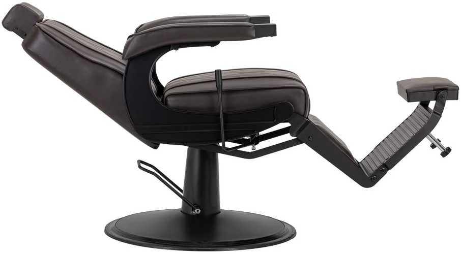 Activeshop Kirpyklos barberio kėdė Hair System BM88066B ruda su juodu pagrindu