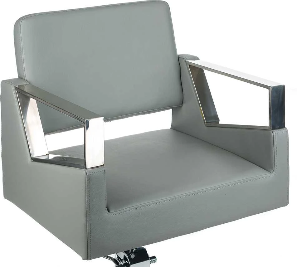 Beauty System Kirpyklos kėdė PROFESSIONAL HAIRDRESSING CHAIR ARTURO VILNIUS LIGHT Pilkas