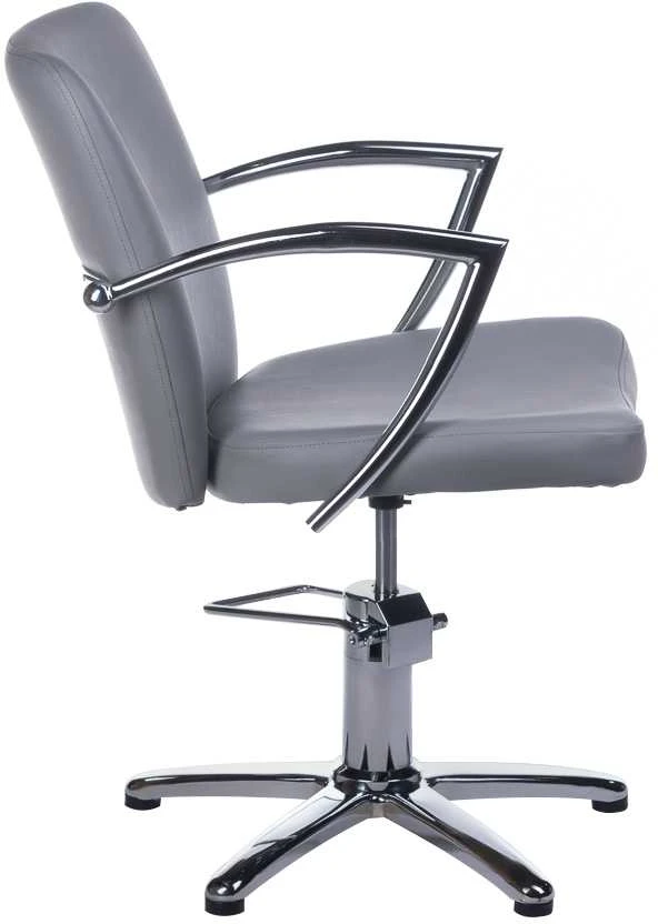 Kirpyklos kėdė PROFESSIONAL HAIRDRESSING CHAIR LIVIO BRUSSEL LIGHT Pilkas