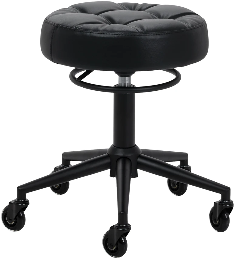 Activeshop Kirpėjo meistro kėdutė Gabbiano D054, juoda su juodu pagrindu