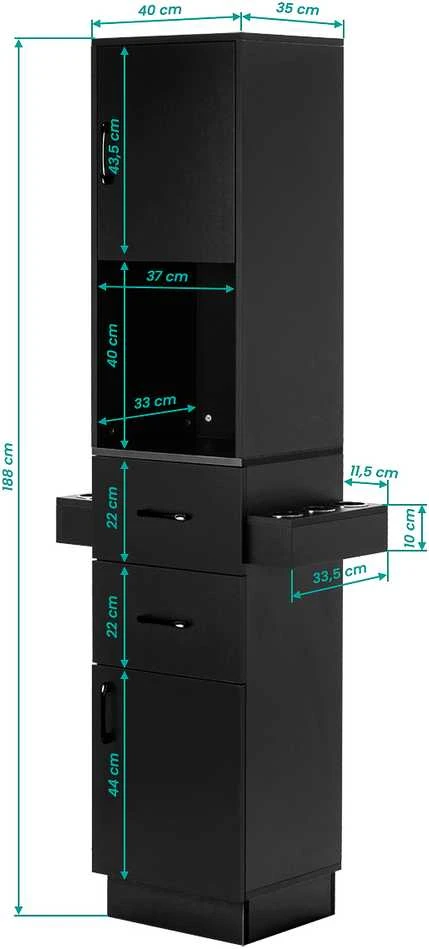 Activeshop Kirpyklos spinta Gabbiano Totem juodas