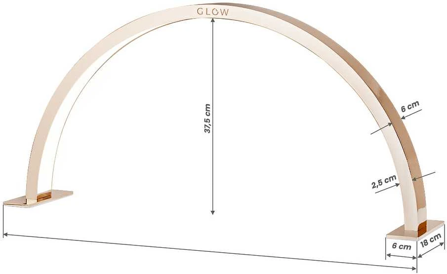 Activeshop Kosmetologinė LED lempa manikiūrui Glow Arche II Gold