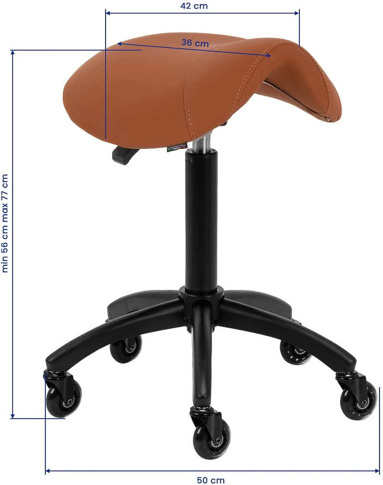Activeshop Kosmetologinė meistro kėdutė Gabbiano D032 Brown