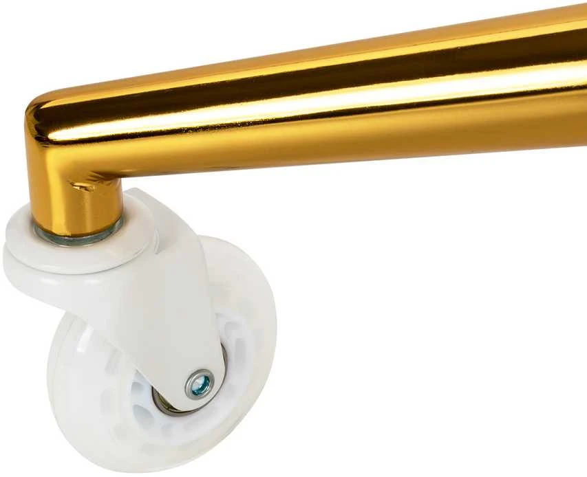 Activeshop Kosmetologinė meistro kėdutė Gabbiano D054G Gold and Baltas