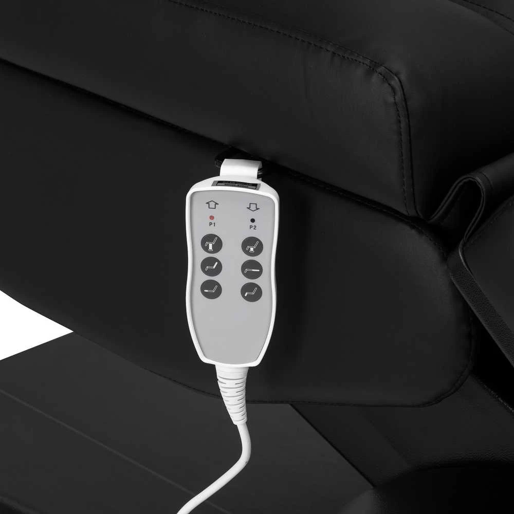 Activeshop Kosmetologinis krėslas Azzurro Lux Electric 3 Motors Juodas