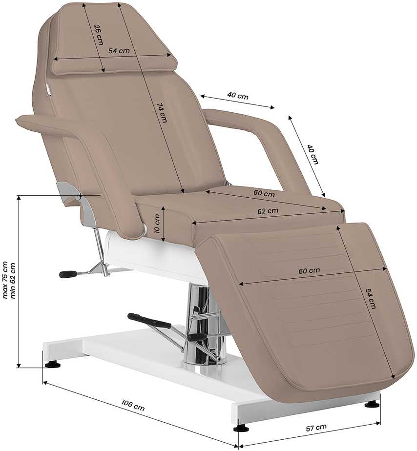 Activeshop Kosmetologinis krėslas Sillon V2 210 Brown