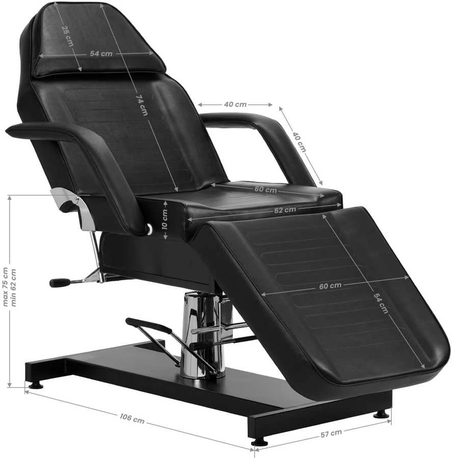 Activeshop Kosmetologinis krėslas Sillon V2 210 Hydraullic Juodas