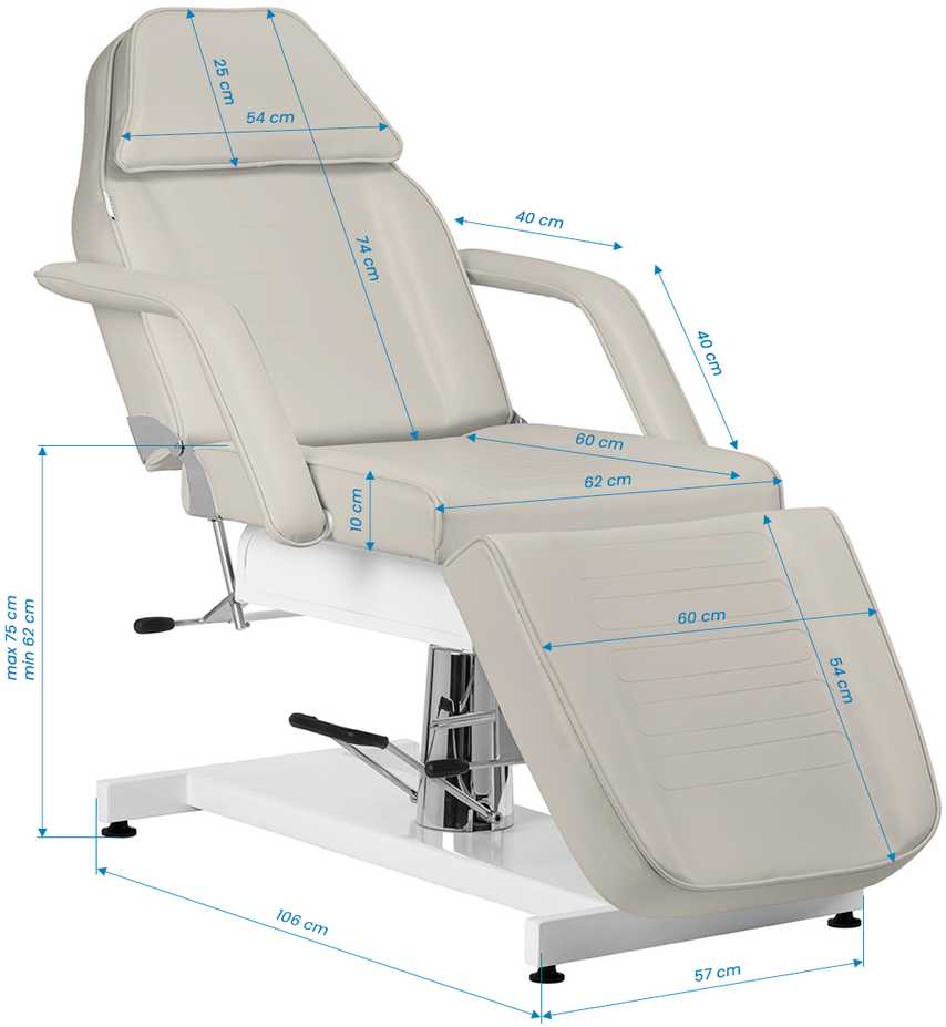 Activeshop Kosmetologinis krėslas V2 210 rusvai gelsvas