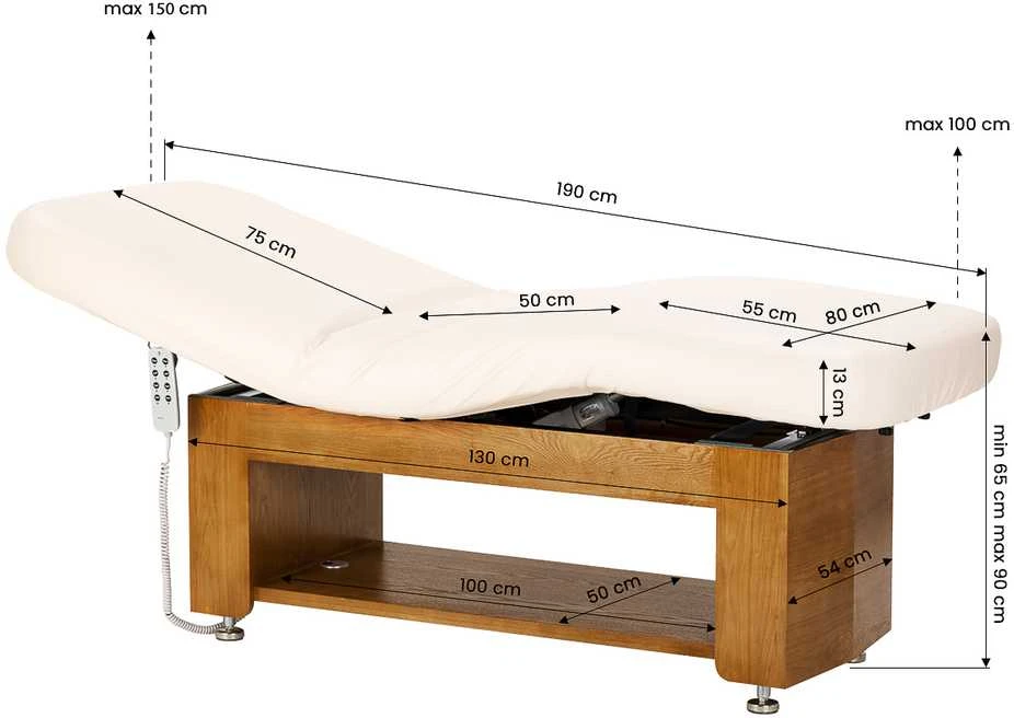 Activeshop CREAM Kosmetinė SPA lova „Sillon Leisure Premium“ kremas