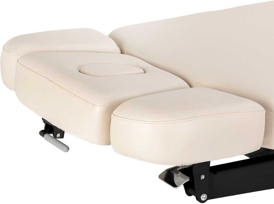 Activeshop Kosmetologinis SPA gultas Sillon Relax cream and juodas
