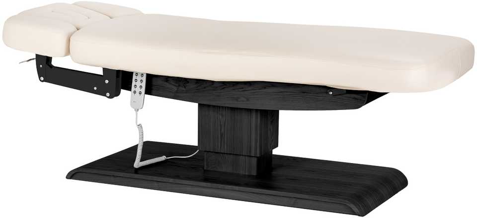 Activeshop Kosmetologinis SPA gultas Sillon Relax cream and juodas