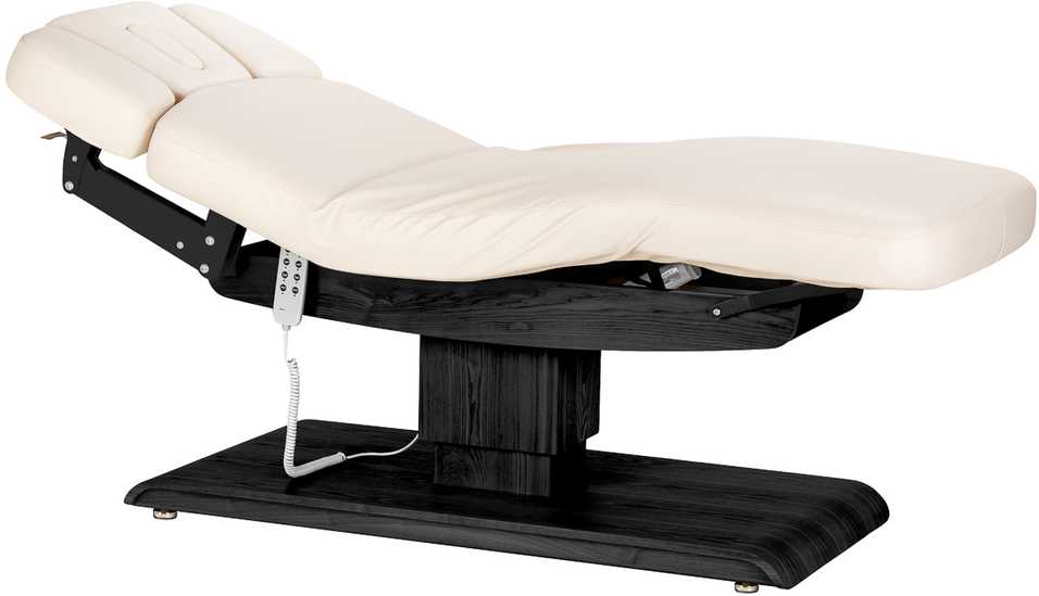 Activeshop Kosmetologinis SPA gultas Sillon Relax cream and juodas