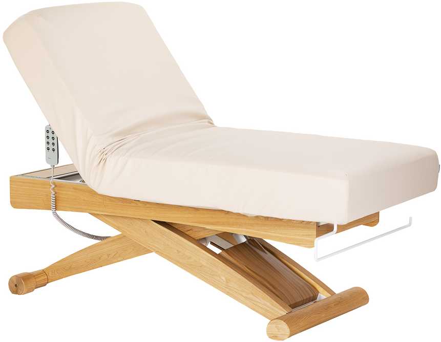 Activeshop Kosmetinė SPA lova „Sillon Siesta“ kreminės ir rudos spalvos