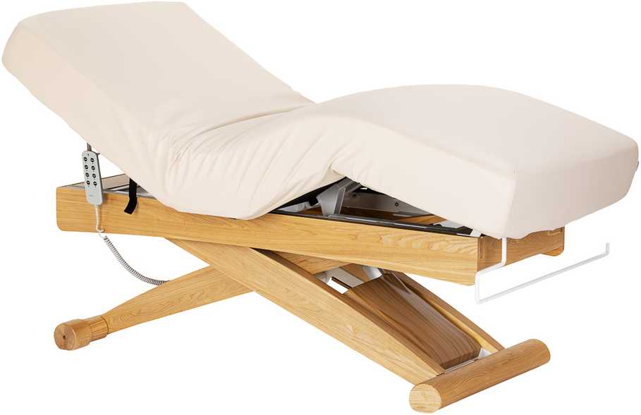 Activeshop Kosmetinė SPA lova „Sillon Siesta“ kreminės ir rudos spalvos
