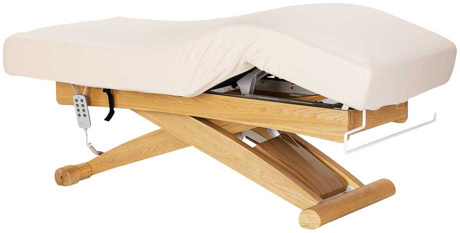 Activeshop Kosmetinė SPA lova „Sillon Siesta“ kreminės ir rudos spalvos