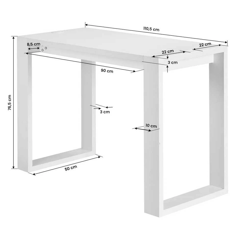Activeshop Kosmetologinis stalas G031 Baltas