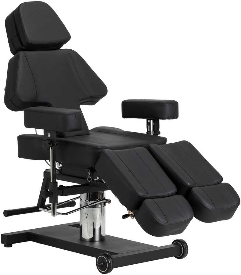 Activeshop Kosmetologinis tatuiruočių krėslas Pro Ink 605 Juodas