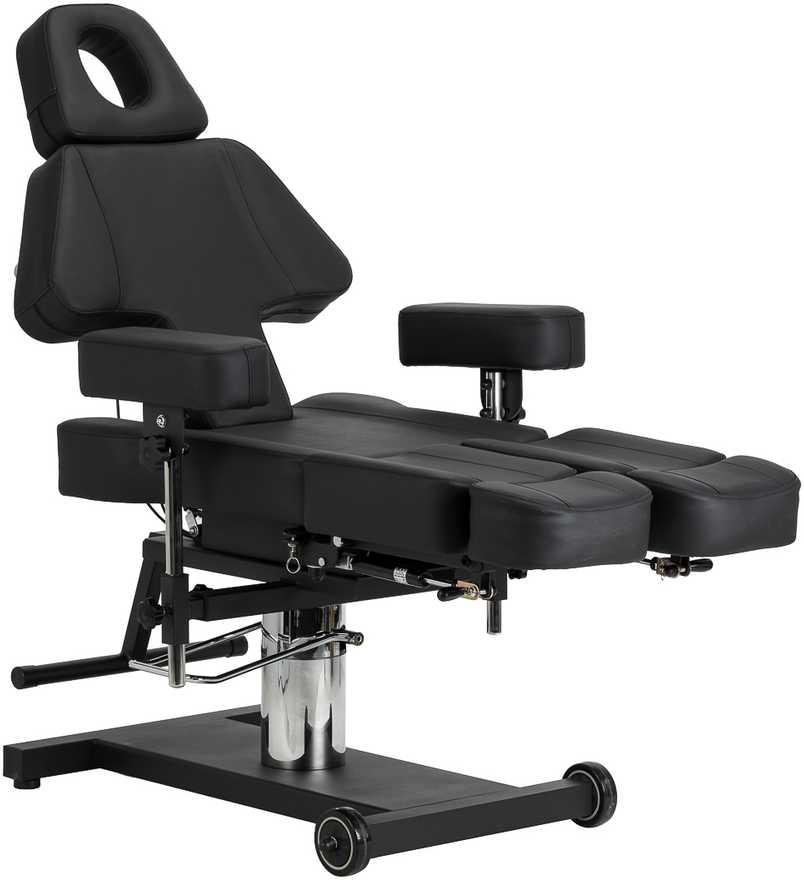Activeshop Kosmetologinis tatuiruočių krėslas Pro Ink 605 Juodas