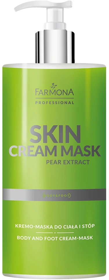 Kūno ir pėdų kremas-kaukė Farmona Skin Kreminis Mask Pear Extract, 500 ml