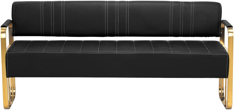Activeshop Gabbio Avila laukiamojo sofa, aukso ir juodos spalvos