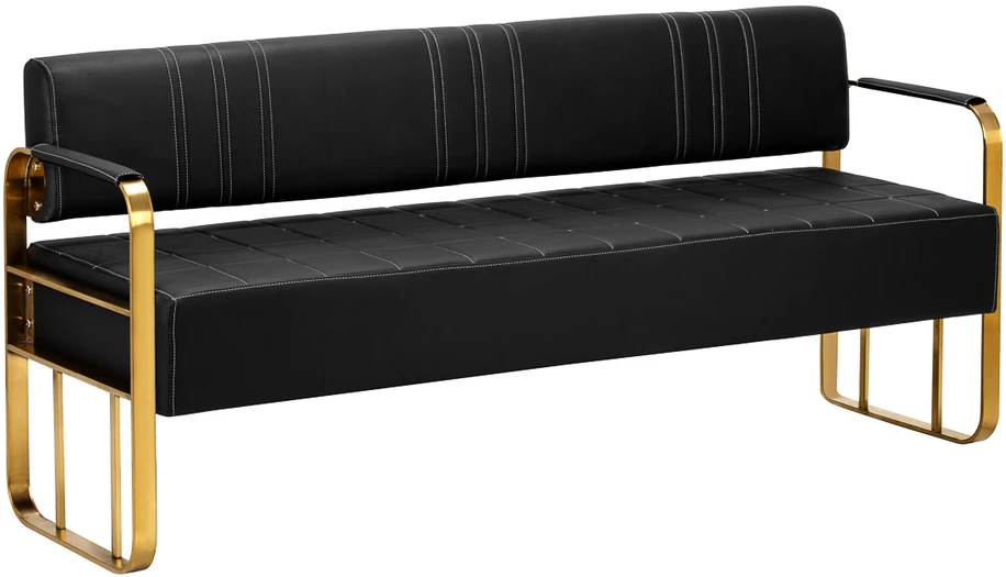 Activeshop Gabbio Avila laukiamojo sofa, aukso ir juodos spalvos